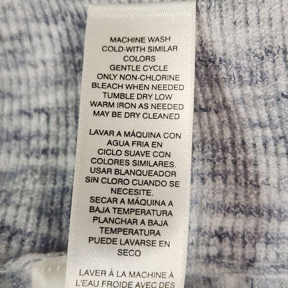 White House Black Market Draped Open Front Cardigan Size Large Marbled Grey - Picture 7 of 7